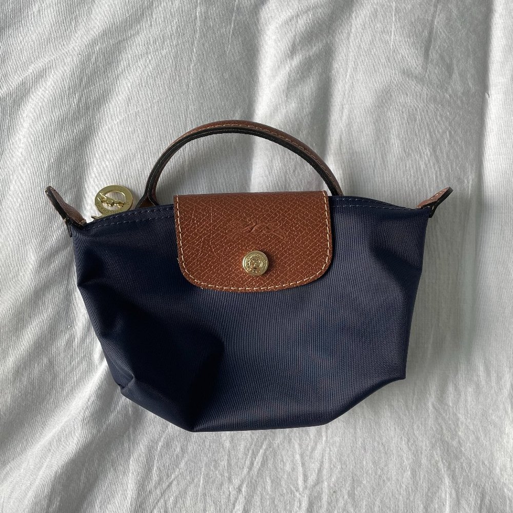 Longchamp Le Pliage Navy Mini Tote